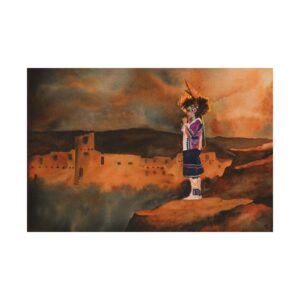 praying-on-the-hill-satin-poster