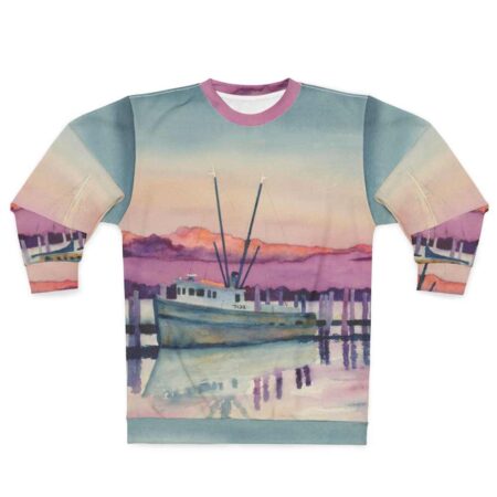 shrimp-boat-resting-unisex-crewneck