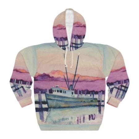 shrimp-boat-resting-unisex-sweatshirt