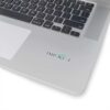 Unbiased technology company logo on sleek laptop keyboard, symbolizing integrity and trust.