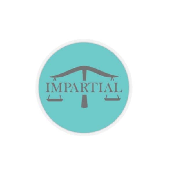 Scales of justice icon representing objectivity and fairness for Impartial Inc.