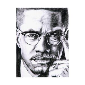 malcolm-x-satin-poster