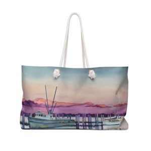 shrimp-boat-resting-weekender-bag