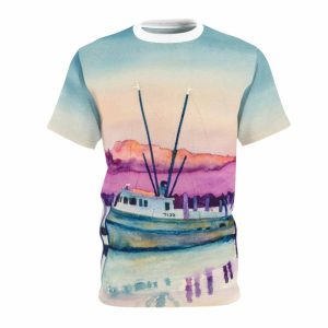 shrimp-boat-resting-unisex-tee