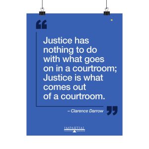 Clarence Darrow Matte Quote Poster