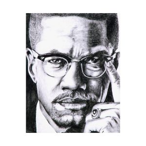 malcolm-x-thinking-matte-poster